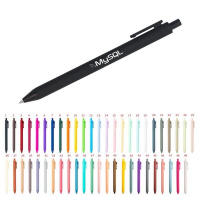 Solid Rubberized Click Pen – Soft Touch Promotional Ballpoint Pen