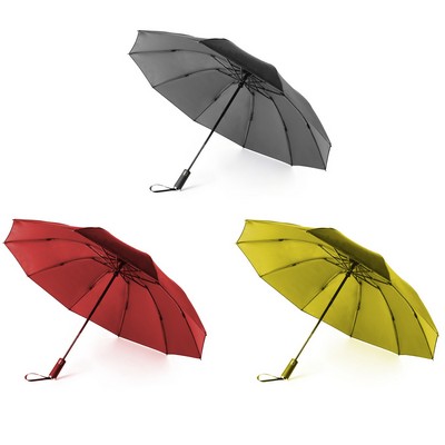 46" Arc Auto-Open Inverted Folding Umbrella with Dual-Layer Canopy