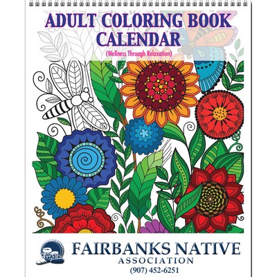 Adult Coloring Book Calendar